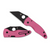 Spyderco Reveal 17 MicroJimbo Pink G10 Black Blade (C264GPNBKP) 