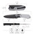 Remette Meteor Titanium Alloy & Carbon Fiber Black Blade (RTPT-BD)