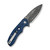 CIVIVI Triptych Damascus Micarta Blue (C23085B-DS1)