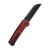 QSP Penguin V2 Black Stonewash Micarta Red (QS130V2-D2)
