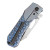 Kansept Loki Blue Anodized Titanium with Frag Pattern (K1058B6)