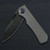 Kunwu Excalibur DLC Blade Ti Beadblast Grey (K709T-3) half front