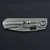 Kunwu Excalibur Ti Beadblast Grey (K709T-2) closed clipside