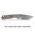 Vosteed Psyop 299 Satin S35VN Micarta Green & Titanium Bolster (A2218)