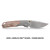 Vosteed Psyop 299 Micarta Red & Titanium Bolster (A2217)