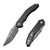 CIVIVI Bluetick Damascus Carbon Fiber Overlay On G10 Black (C23050-DS2)