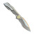 TwoSun TS578 Titanium/Carbon Fiber Handle K110 Plain Edge (TS578-K110-CF)