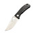 TwoSun TS408 Black Titanium Handle YJ01-V1 Plain Edge (TS408-YJ01-V1-Black)
