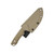 QSP Tiny TOT Stonewashed Blade G10 Sand (QS169-C1)
sheath