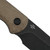 Kizer Drop Bear Fix Norplex UltreX Micarta Brown (1093A2)