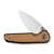 CIVIVI Mini Shakan Ripple Patterned Aluminum Coyote Brown (C20052F-3)