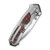 WE Corwyn Polished Titanium with Lava Flow Fat Carbon Fiber Inlay (WE24088-4)