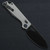Kunwu Pulsar XL Diamond Texture Ti Beadblast Grey DLC Blade (X705XL-T3) open clipside