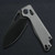 Kunwu Pulsar XL Diamond Texture Ti Beadblast Grey DLC Blade (X705XL-T3) half