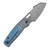 Kansept Orlok Blue Anodized Titanium Micro Rock Texture (K2111A5)
open clipside