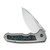WE Knife Co Starlash Titanium Grey Arctic Storm FatCarbon Fiber Inlay (WE23011D-2)
half open
