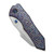 WE Knife High-Fin XL Diamond Patterned Flamed Titanium (WE24010-5)
closed