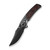 WE Knife Skynix Titanium Polished Grey Black Red Carbon Fiber (WE24087-4)