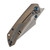 Kansept Fenrir Bronze Anodized Titanium Water Ripple Texture (K1034C2) closed clipside