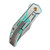Kansept Orion Green Anodized Machined Satin Titanium (K1089B4) closed clipside