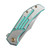 Kansept Orion Green Anodized Machined Satin Titanium (K1089B4) closed
