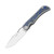 Kizer Allure Titanium Vortex Micarta Blue (Ki4763LDA1)
