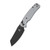 Bestechman Cicada's Wing Stainless Steel Frag Pattern Black PVD Blade (BMK06-S-6)