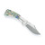Finch Knife Co Snub Nose Abalone (SN600) open clipside