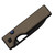 Kizer Little Ringbo Aluminum Brown (V3708A2) closed