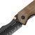Kizer Harpoon Fold Titanium Norplex UltreX Micarta Brown (Ki4784A4) thumb stud