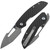Tenable Link Twill Carbon Fiber G10 Black Damascus Water Ripple (B1068A1)