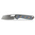 Vosteed Kroc 329 Grey Aluminum Ocean Micarta Inlay (A1813)