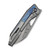 WE Inceptus Titanium Dark Grey Flamed Titanium Inlay (WE25017-2)
closed clipside