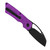 Tenable Goblin L Purple Anodized Aluminum (B3016A3) open clipside