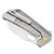 Kizer Takahe Titanium Grey (Ki3701A1) closed clipside