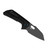 Kizer Takahe Titanium Black (Ki3701A2) open clipside