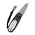 CIVIVI Purr G10 Black White (C25054-2) open clipside