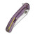 WE Knife Co 12th Anniversary Limited Edition Dracarys Titanium Purple (WE25061B-2) closed clipside