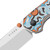 Kizer Madrac Vortex Pattern Micarta (V3693BSA2)
 button lock