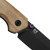 Kizer Madrac Norplex UltreX Micarta Brown (V3693BSA1) thumb stud