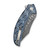 CIVIVI Pentad Vortex Micarta Blue White (C24068-DS1) closed clipside