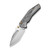 CIVIVI Limited Edition Wellmax Aluminum Grey Polished Clear Lexan Inlay (C24008C-1)