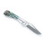 Finch Knife Co Gooseneck Abalone (GN600) open clipside