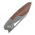 Kansept Strip Micarta Brown Titanium Stonewash (K1113A3) closed