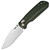 CJRB Mega Maximal Micarta Green (J1954L-MGN) open
