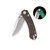 QSP Coyote Micarta Glow in the Dark Brown (QS174-A1) half