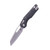Microtech MSI S/E Stonewash Fluted Serrated G-10 Black (210-12FLGTBK)