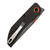 Tenable Tarkin G10 Twill Carbon Fiber Black (B1078A4) closed clipside