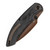 Kansept Falk Micarta Black (K1142A3) closed clipside
