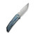 WE Knife Co Limited Edition Capstan Titanium Terrain Blue (WE24047-3) open back